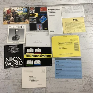 Nikon EM 35mm Film SLR Camera Owner's Manual & Paperwork - Picture 1 of 7