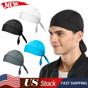 Durag Du-rag Cabeza Envoltura Calavera Gorra Doo Do Rag Bandana Diadema Gorro Sombrero - Imagen 1 de 14