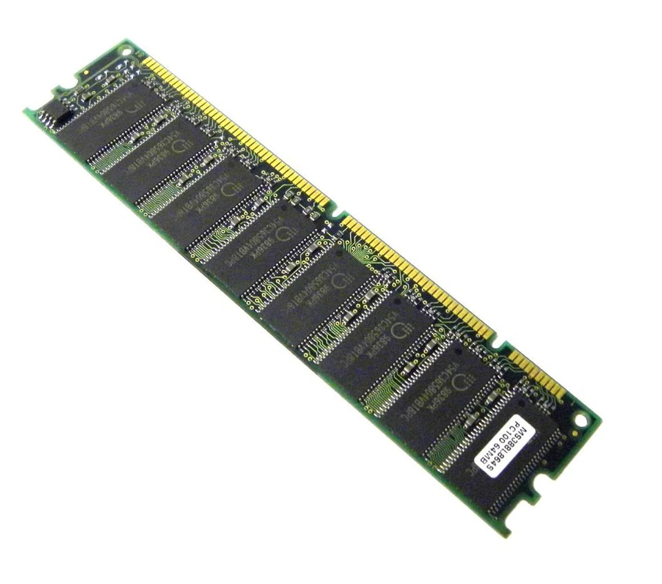 MEMORY CARD 64MB 168 PIN MODEL PC100-222-620 ( 2 AVAILABLE) - Image 1 of 1