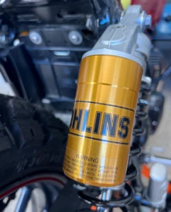 Repuesto OHLINS NEGRO sobre calcomanías transparentes pegatinas gráficas x 2 piezas LRG 75 mm - Imagen 1 de 6