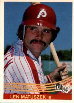 1984 DONRUSS LEN MATUSZEK PHILADELPHIA PHILLIES #549 - Image 1 of 2