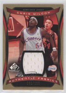 2004-05 SP Game Used Authentic Fabrics Gold /100 Chris Wilcox #AF-CW