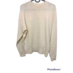 Hugo Boss Women’s Ivory Cotton Wool Blend Sweater Size Medium - Picture 1 of 3