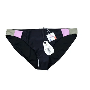 Prana Tulum Swim Bottom Black Colorblock Pink Olive Size XL Swimsuit Beach - Picture 1 of 4