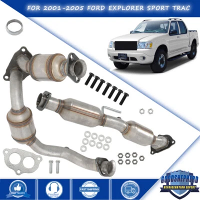 Juego de convertidores catalíticos delanteros traseros para Ford Explorer Sport Trac 2001-2005 4,0 L Foto 1 de 4
