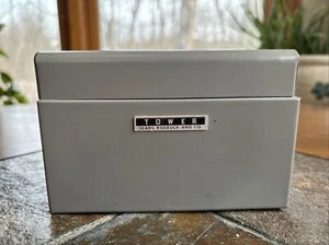 Vintage Metall Rezeptkarte Aktenbox Sears Roebuck und Co. Turm Marke SCHÖN! - Bild 1 von 7