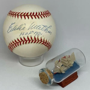 Eddie Mathews signed Rawlings ONL Baseball JSA COA Inscribed HOF Braves A2343 - Picture 1 of 3