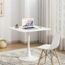 32" Modern Square Dining Table Tulip Coffee table with Table Top and Pedestal