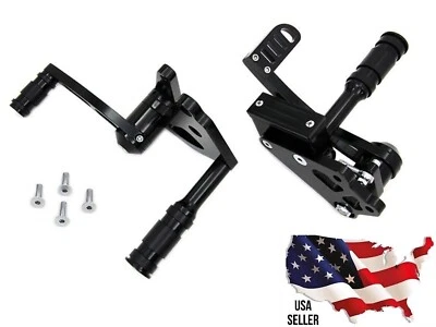 Harley Davidson Black Forward Controls 1982 - 1994 22 - 0782 FXR SUPER GLIDE II 2 FX — 第 1/4 张图片