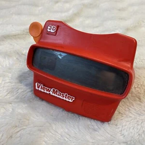 Vintage Viewmaster 3D Red Viewing Retro Orange Depressor Toys Game Viewer Slides - Picture 1 of 6