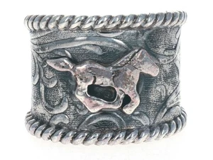 Sterling Silver Horse Ring By Navajo Artist Al Joe - Picture 1 of 5