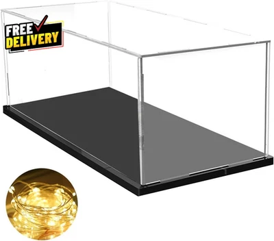 亚克力展示柜适用于 1/8 比例模型汽车大型乐高展示盒 — 第 1/4 张图片