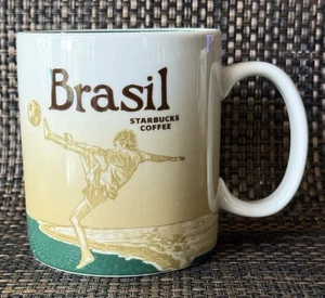 STARBUCKS Brasil Global Icon Collector Coffee Cup Mug 16 oz. ** 2011 ** - Picture 1 of 5