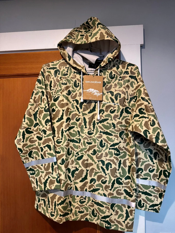 Grundens детский Zenith 282 куртка - рыбы камуфляж - 12Y - новый! - Изображение 1 из 1