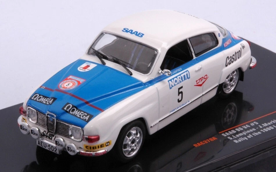 SAAB 96 V4 N.5 1000 LAKES RALLY 1976LAMPINEN/MARKKANEN 1:43 - Immagine 1 di 1