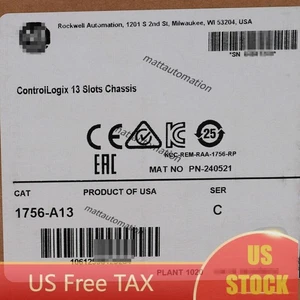 New Sealed AB 1756-A13 1756A13 ControlLogix 13-Slot Chassis AB 1756A13 - Picture 1 of 2