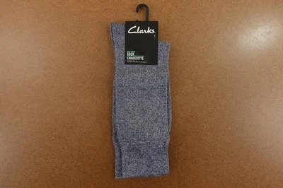 Clarks Para Hombres Zapato Talla 7-12 Azul Marino Mármol Heritage Estilo de Vida Calcetines Crew 1 Par Nuevo Con Etiquetas Foto 1 de 4