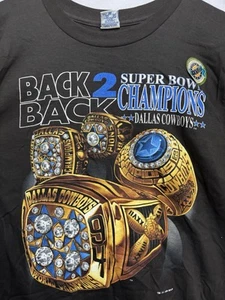 Vintage Dallas Cowboys Shirt Super Bowl Champ New Men’s Medium Salem Sportswear - Picture 1 of 10