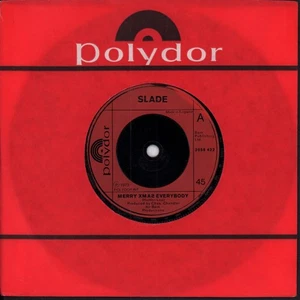 Slade Merry Xmas Everybody 7" vinyl UK Polydor 1973 Red injection label design - Picture 1 of 2