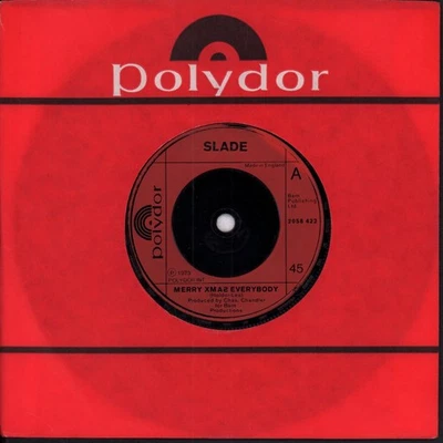 Slade Merry Xmas Everybody 7" vinyl UK Polydor 1973 Red injection label design - Image 1 of 2