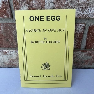 One Egg A Farce In One Act Babette Hughes 0573619905 Vintage Paperback Play - Imagen 1 de 5
