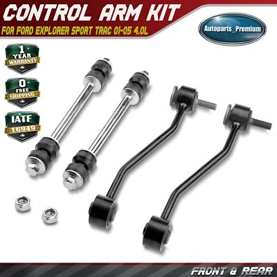 4x Eslabones de barra estabilizadora delantera y trasera para Ford Explorer Sport Trac 2001-2005 4,0 L Foto 1 de 4