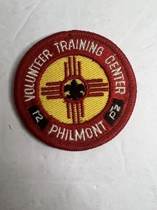 vintage BSA VOLUNTEER TRAINING CENTER  - Philmont - round - red yellow - Picture 1 of 5