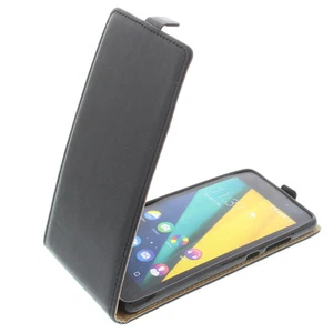 Tasche für Wiko Pulp Fab 4G FlipStyle Handytasche Schutz Hülle Flip Case Schwarz - Bild 1 von 4