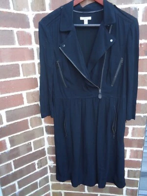 Burberry Brit women dress black long sleeve lined size 8 Zip - Image 1 of 4