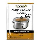 Doublures de cuisson lente Crock-Pot pour cuisinières 3-7 quarts pack de 6 nettoyages rapides et faciles