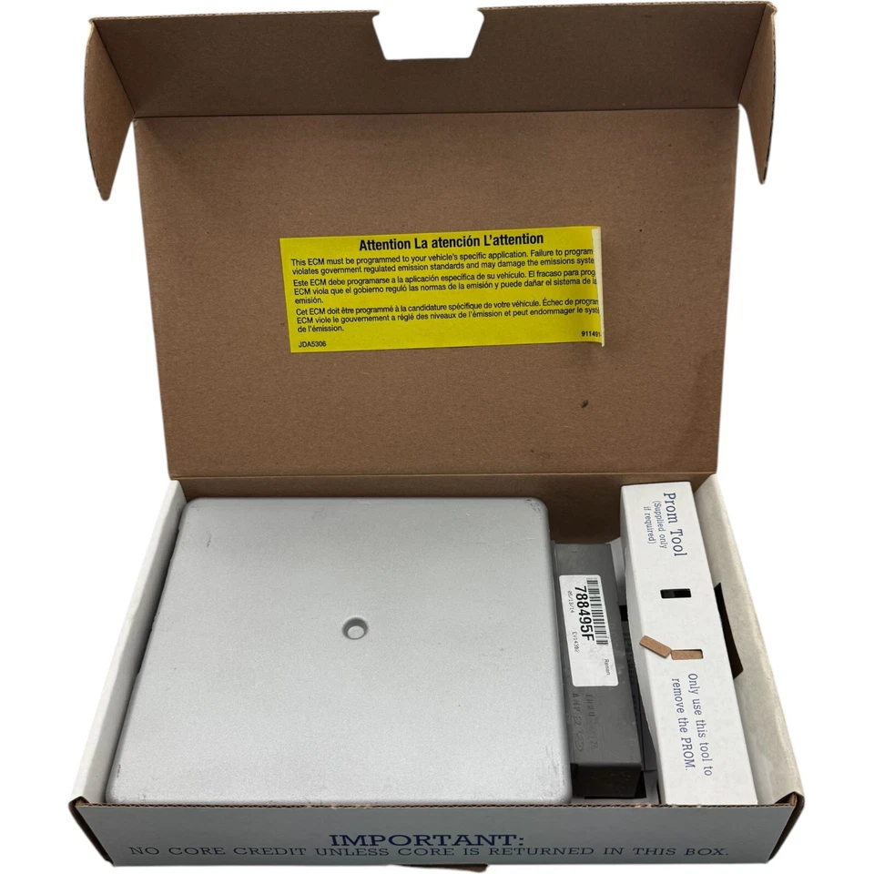 ECM - Engine Control Module CQ 78-8495F For 2001 2002 2003 Ford Mustang 3.8L-V6 - Image 1 of 4