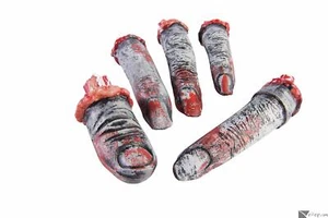 Forum Novelties Zombie Fingers Decor Halloween Buffet 3" 5pc Plastic Decorati... - Picture 1 of 2