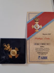 Göde | Ludwigs - Orden | Bayern 1827 | inkl. Zertifikat - Bild 1 von 3