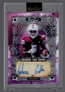 Tarjeta de fútbol americano autografiada de Lideatrick Tulu Griffin 2024 Wild Card 5 Draw - Imagen 1 de 2