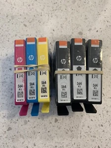6 PACK Ink For HP 564 XL 10/2018 - Picture 1 of 6