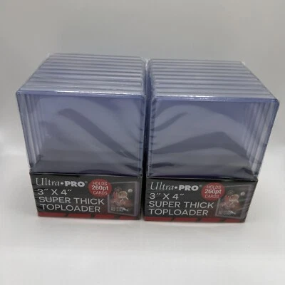 Ultra Pro 3X4 Super Thick Toploaders 2 Packs of 10 for up to 260pt Cards - Image 1 of 3