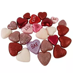 Celebrate Valentine's Day Together Decorative Heart Table Decor 24-pieces NIB - Picture 1 of 3