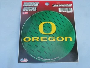 OREGON DUCKS  Die-Cut 4.5 inch diameter ROUND VINYL DECAL by Rico NEW!  - Picture 1 of 1