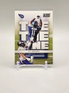 A.J. Brown 2022 Score Football #TL-AB Toe The Line Insert - Picture 1 of 2