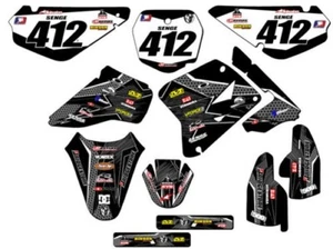 2005-2023 RM 85 PODIUM Black Senge Graphics Kit Compatible with Suzuki - Picture 1 of 10
