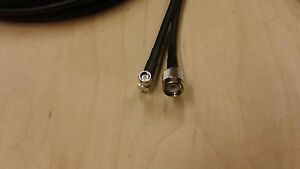 US MADE  Andrew / Cinta TNC male to SMA male R/A Coax Cable LMR240 25 ft  