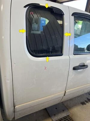 07-13 CHEVY SILVERADO 1500 EXT PASAJERO PUERTA TRASERA DERECHA VENTANA CRISTAL SOLAMENTE Foto 1 de 4