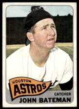 1965 TOPPS JOHN BATEMAN 433 VG BASEBALL HOUSTON ASTROS