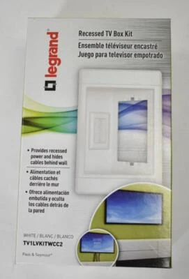 Legrand Pass & Seymour 1 Gang嵌入式电视媒体盒带低压刷 — 第 1/4 张图片