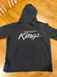 Los Angeles Kings NHL Hoodie Women's X-Large Full-Zip Down Sweatshirt Black - Picture 1 of 8