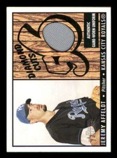 2003 Bowman Heritage Diamond Cuts Relic JA Jeremy Affeldt Royals Jersey Uniform