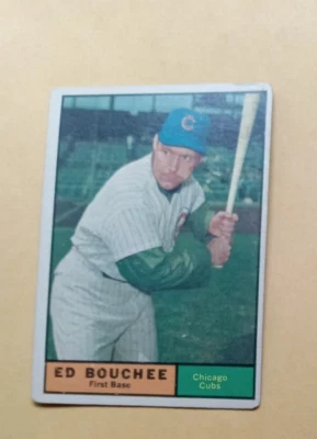 1961 Topps Baseball Card #196 ED BOUCHEE Cubs   VG - Image 1 of 3