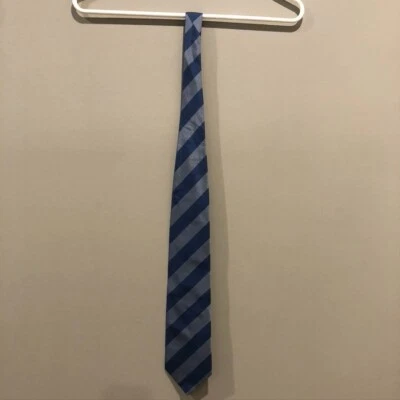 Corbata Andrew Fezza NY de seda azul para hombre (E1772) Foto 1 de 4