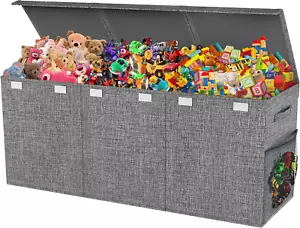 Extra Large Toy Box, Collapsible Sturdy Kids Toy Chest for Boys, Girls, 41"X14"X - Picture 1 of 12