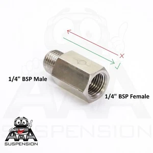 Air Fitting - One Way Check Valve - 1/4" BSP Male Flow to 1/4" BSP Female - Picture 1 of 5